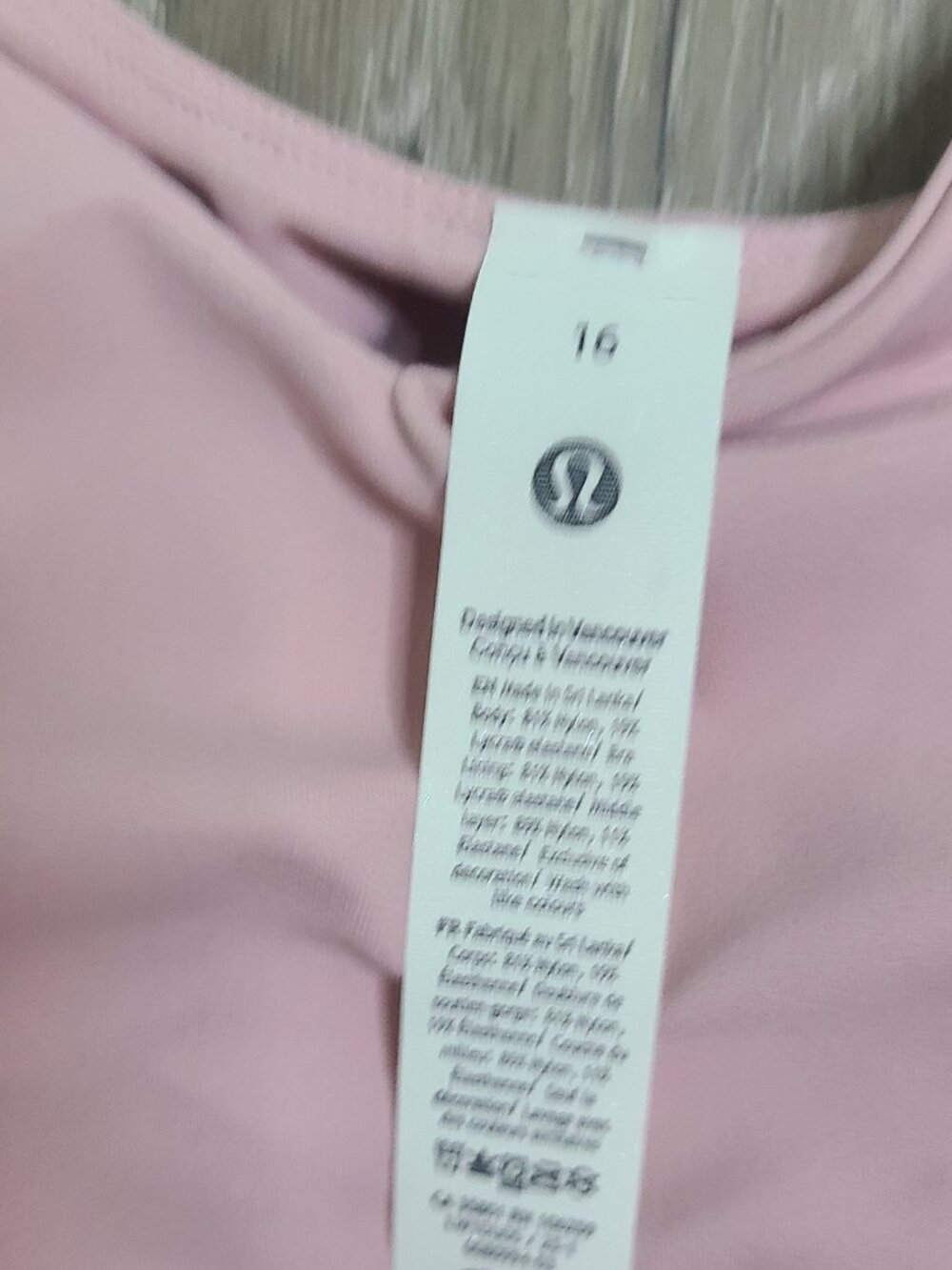 Lululemon Align Tank Top With Pads NWT Pink Haze - Size 16 - Picture 6 of 7